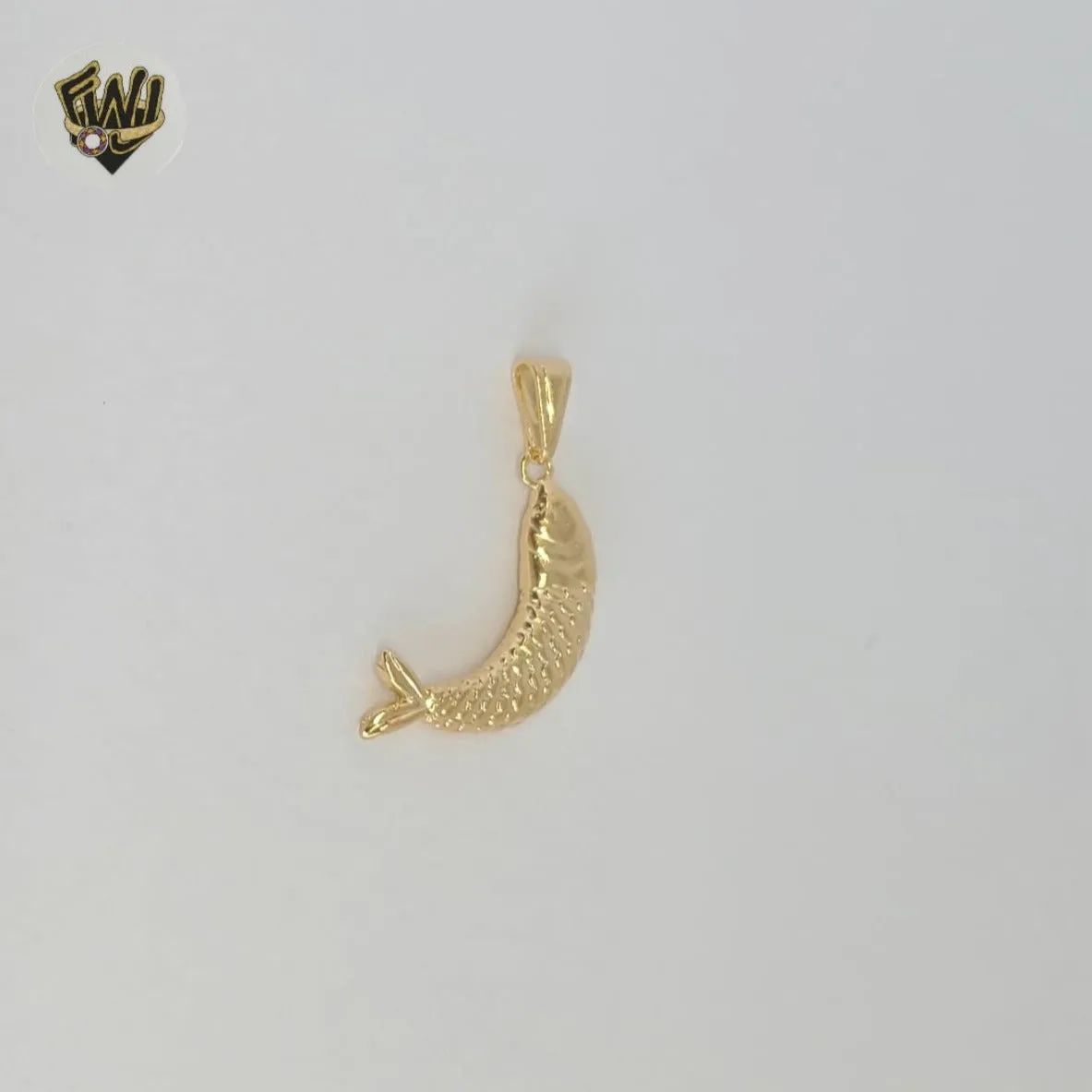 (1-2436-1) Gold Laminate - Fish Pendants - BGF