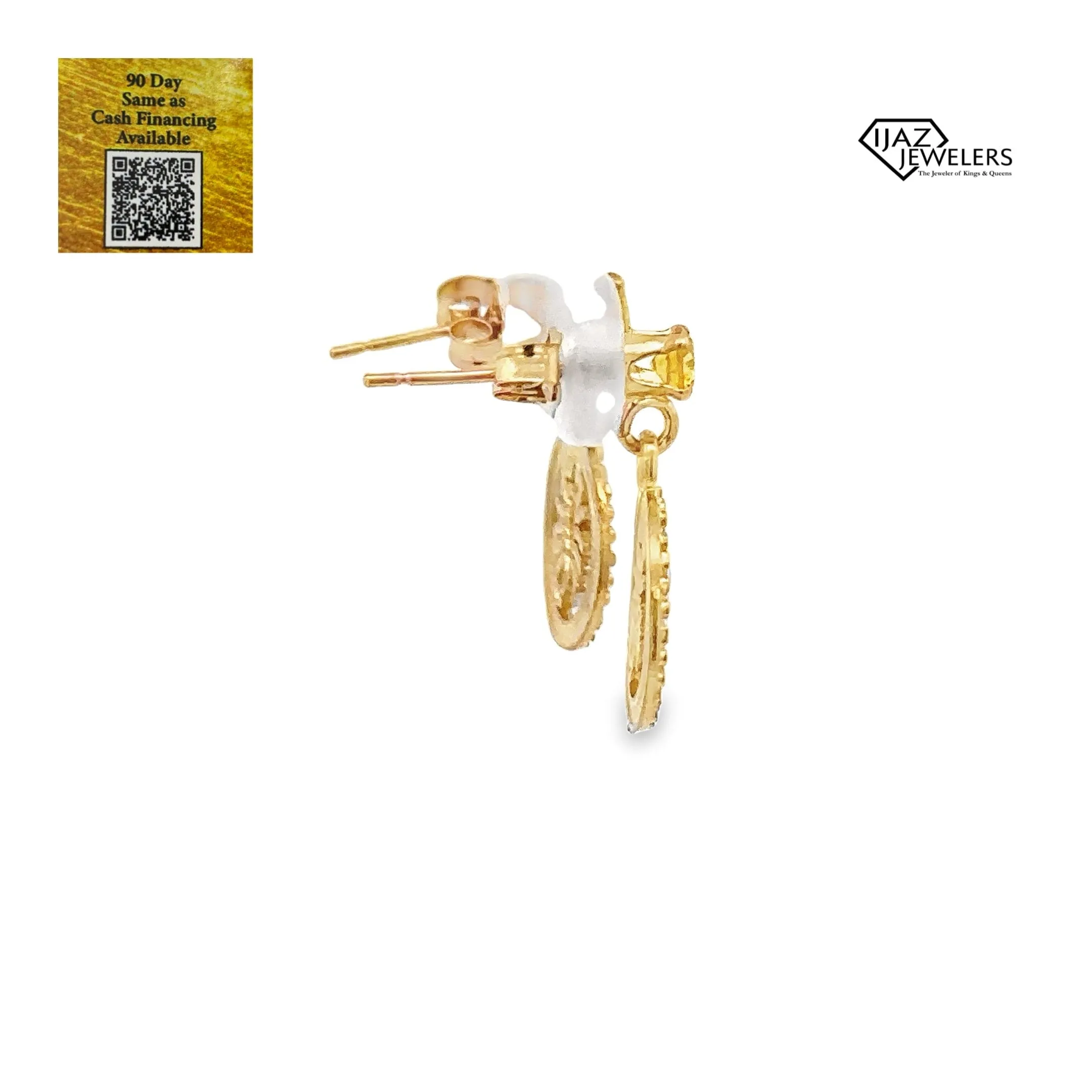 10K Gold Scorpio Zodiac Earrings