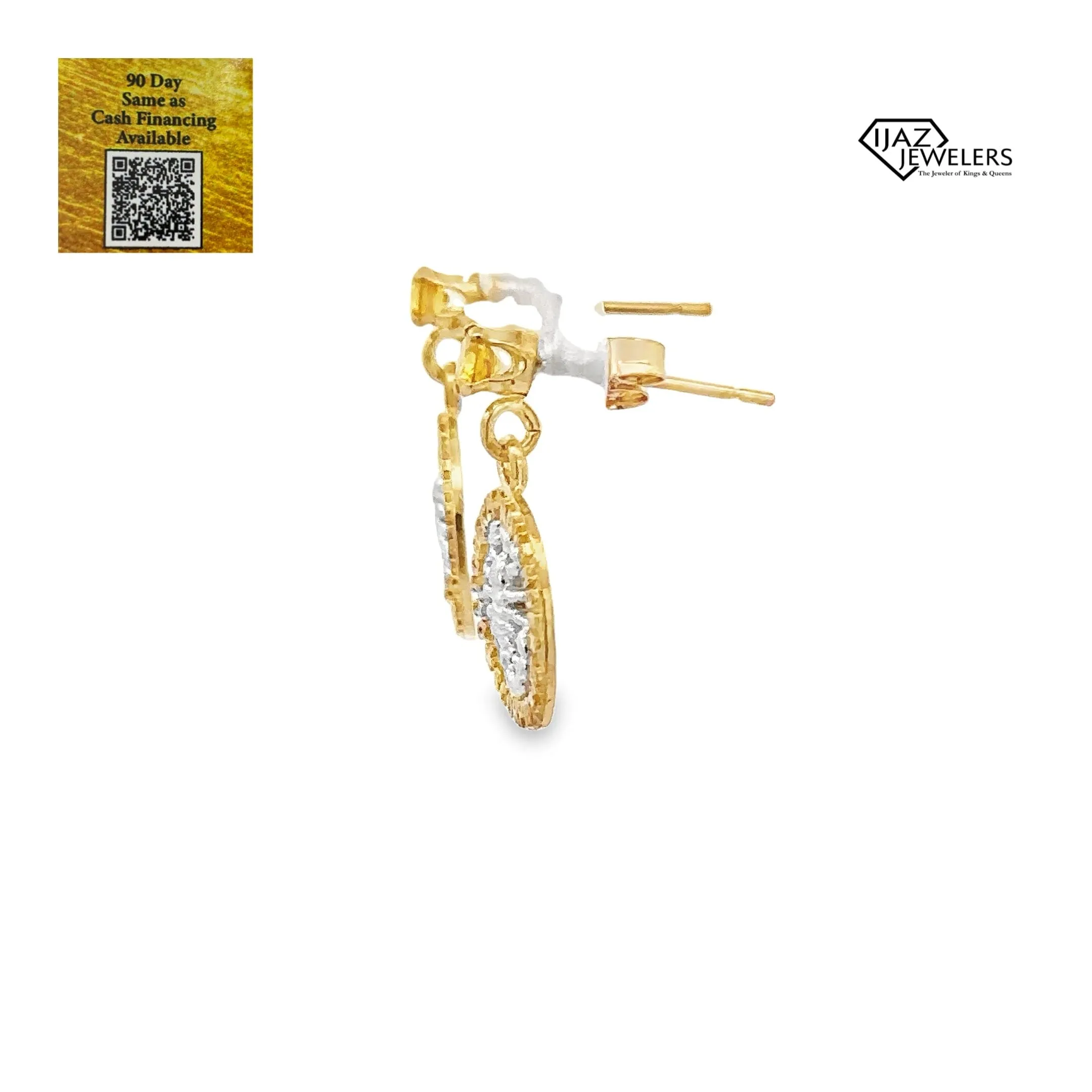 10K Gold Scorpio Zodiac Earrings