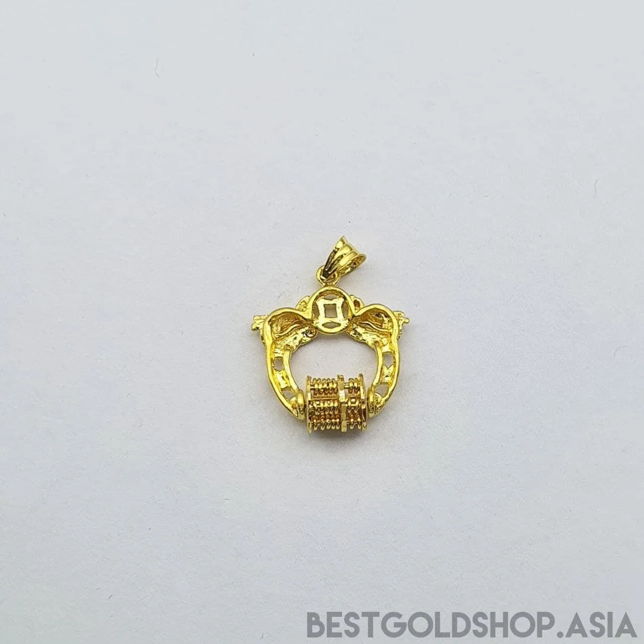 22k / 916 gold Dragon abacus pendant