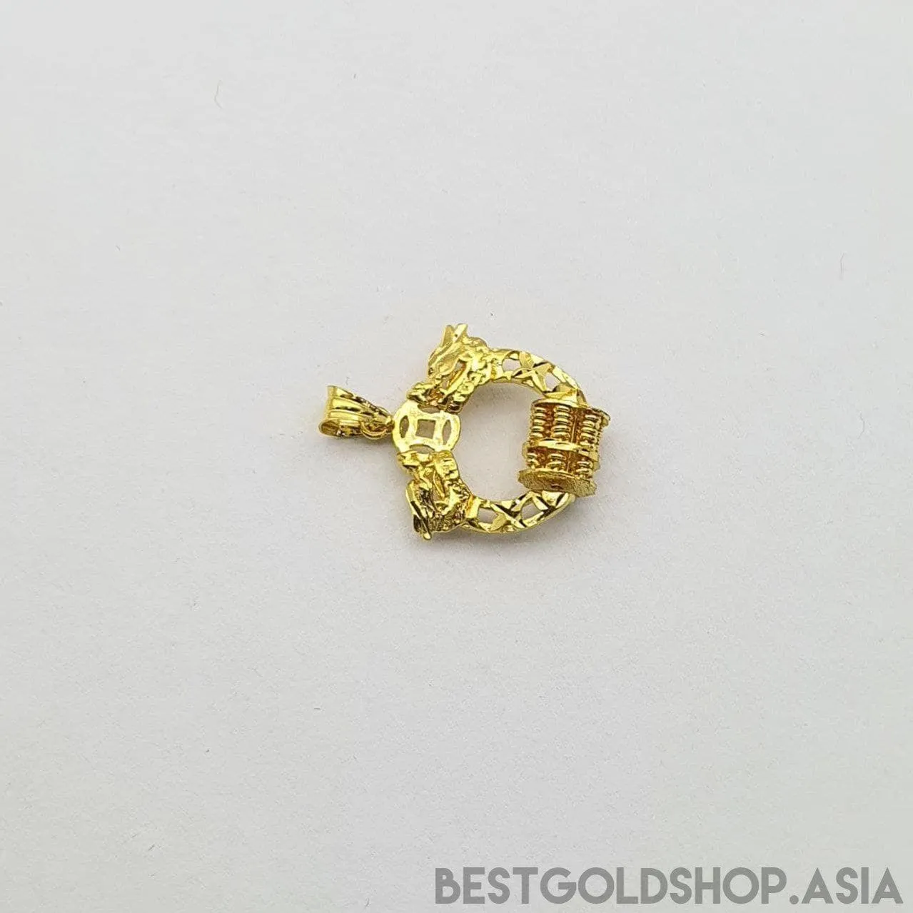 22k / 916 gold Dragon abacus pendant