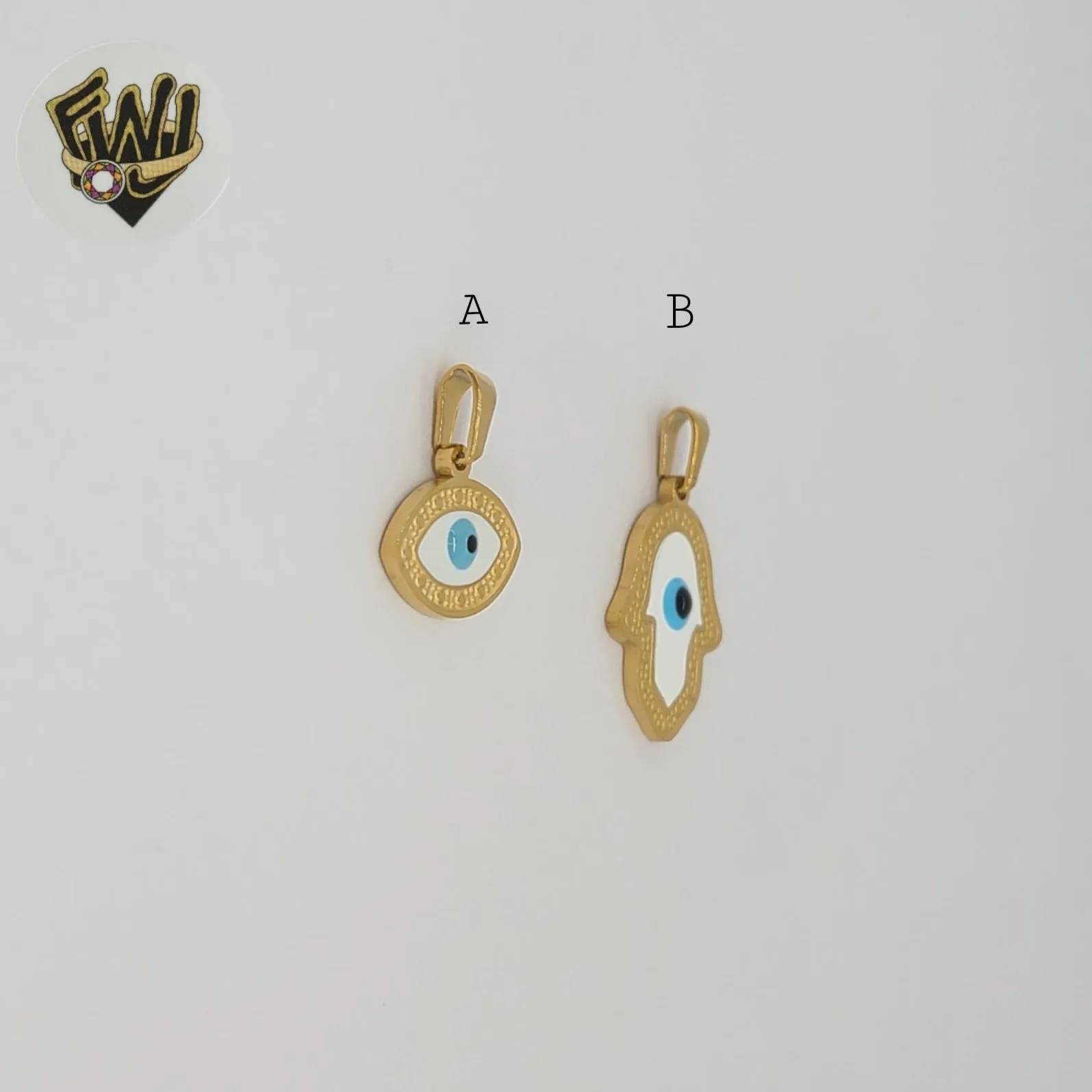 (4-2006) Stainless Steel - Evil Eye Pendants.