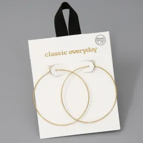 45 MM Basic Hoop Earrings