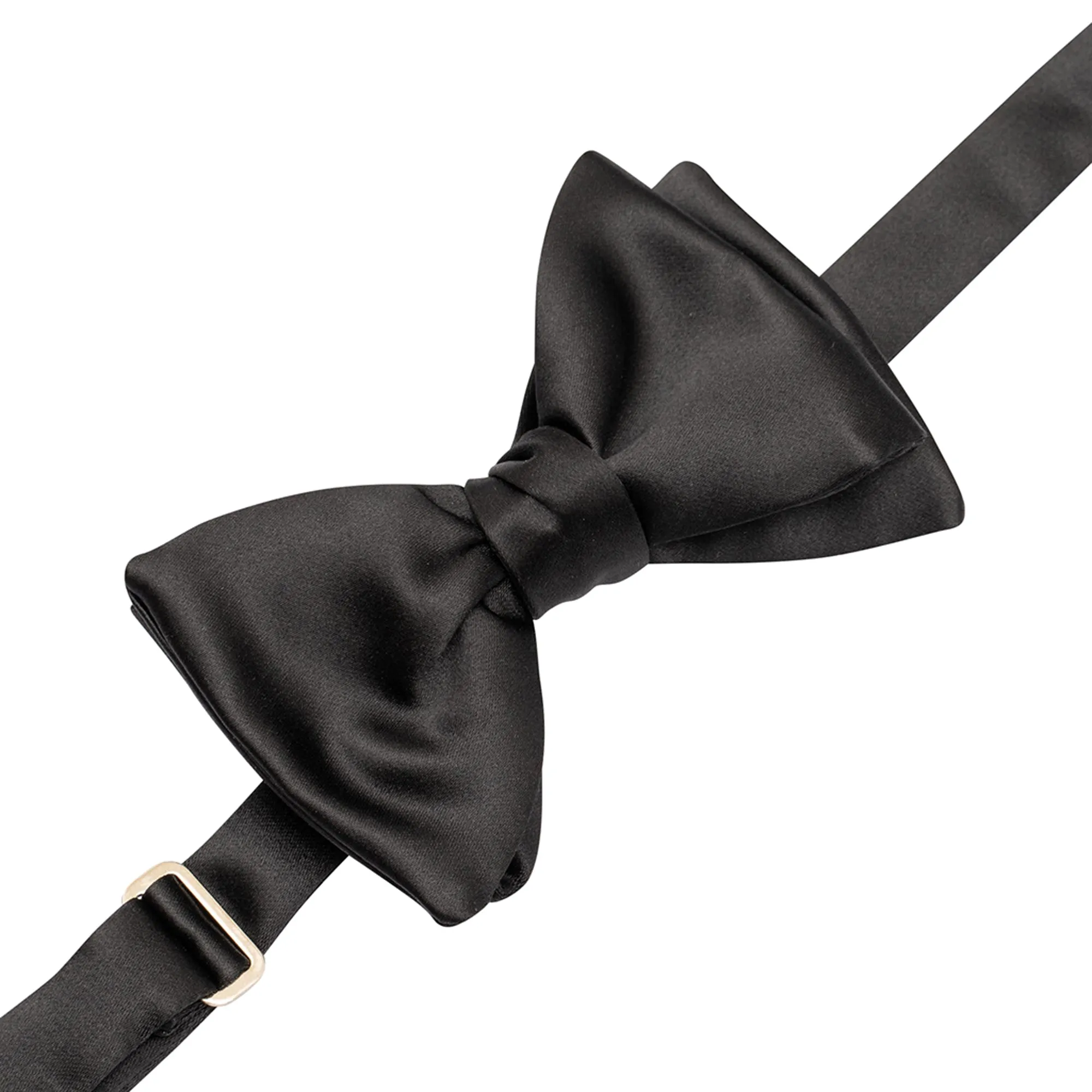 8 cm Black Duchess Silk Self-Tie Bow Tie