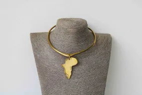 African Brass Necklace, Brass Jewelry, Gift for her, Moms gift, Boho Necklace, Christmas gift