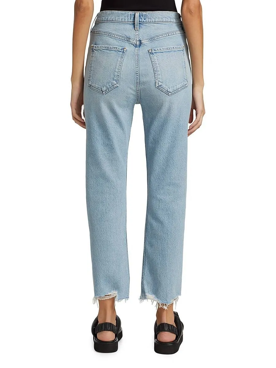 Agolde Riley High-Rise Straight-Leg Jeans