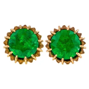 Antique Emerald Stud Earrings