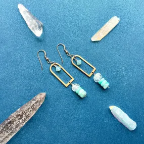 Aqua Gleam earrings