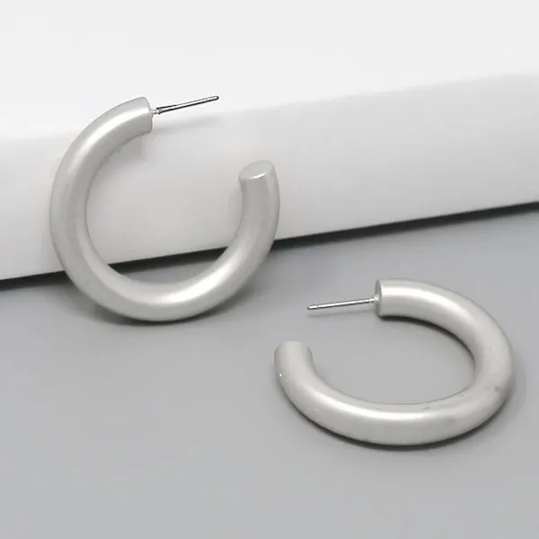 Basic Metal Hoop Earrings