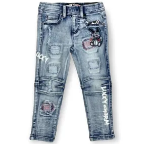 Black Keys Kids Lucky Charm Denim Jeans (Blue)