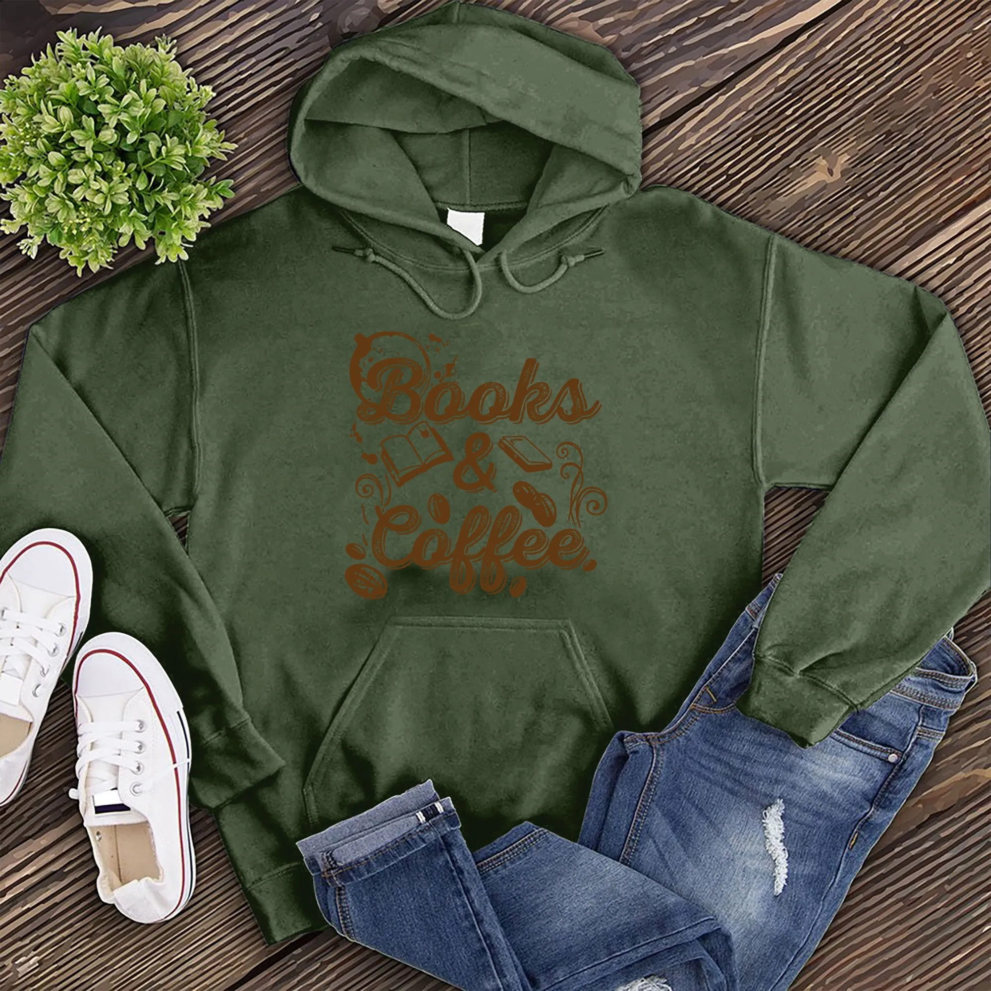 Books & Coffee Hoodie