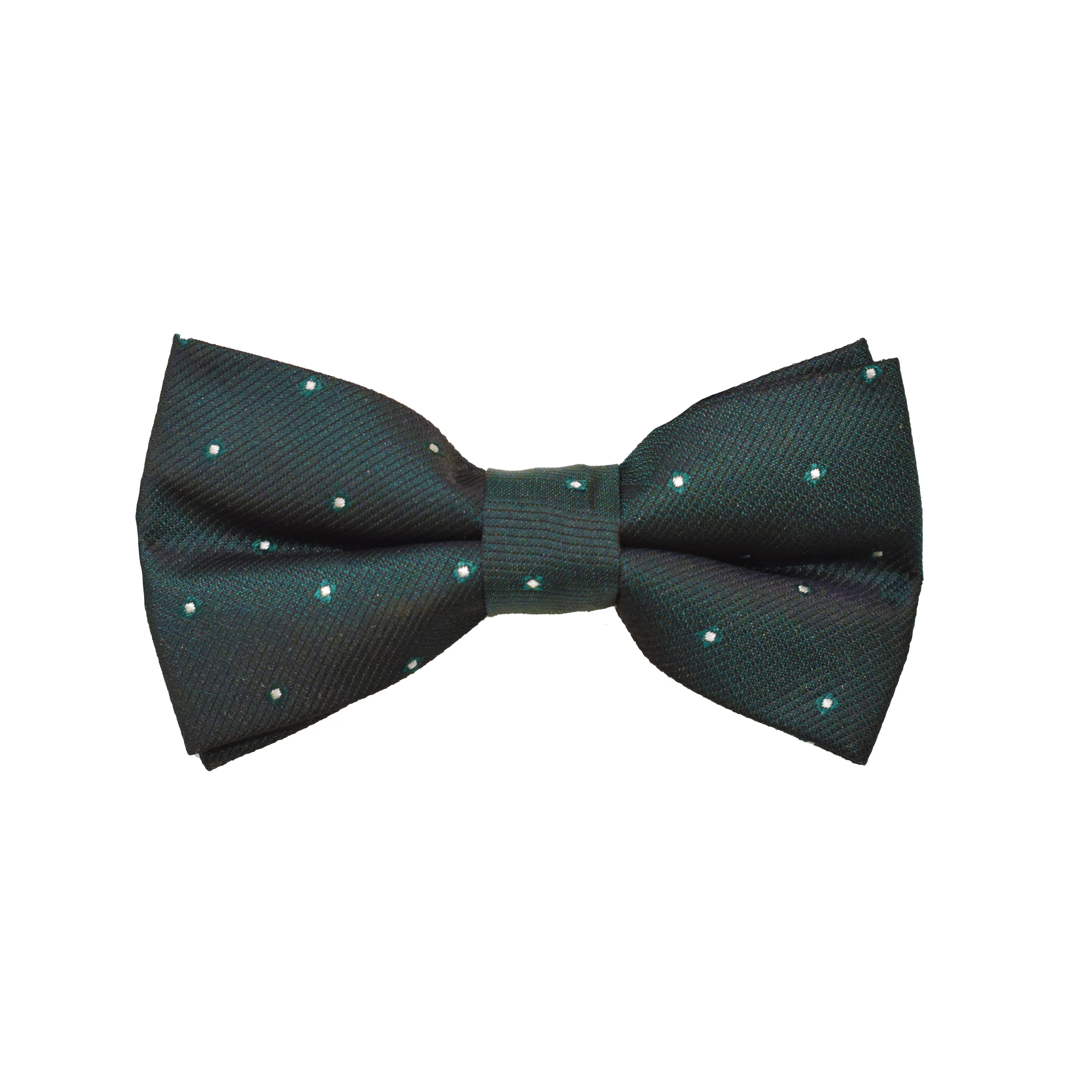 Bow Tie - Emerald Green Micro Polkadot