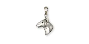 Bull Terrier Pendant Handmade Sterling Silver Dog Jewelry BU12-P