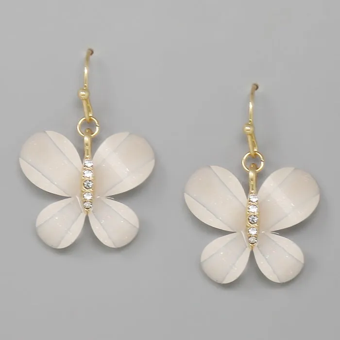 Butterfly Acrylic Drop Earrings