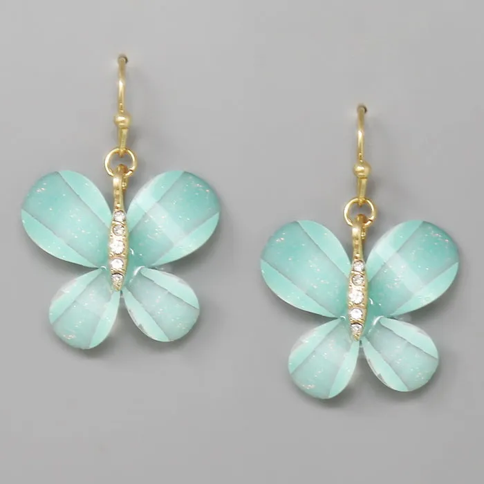 Butterfly Acrylic Drop Earrings