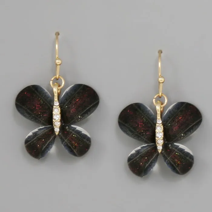 Butterfly Acrylic Drop Earrings