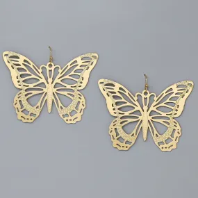 Butterfly Cutout Filigree Earrings