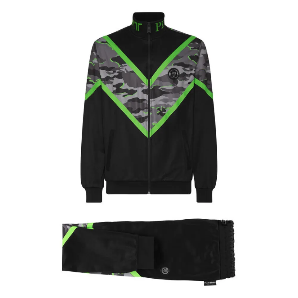 Camouflage Print Tracksuit Set