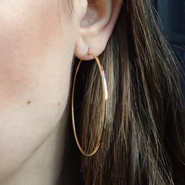 Classic Gold Hoop Earrings