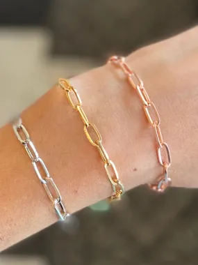 Classic Paperclip Chain Bracelet