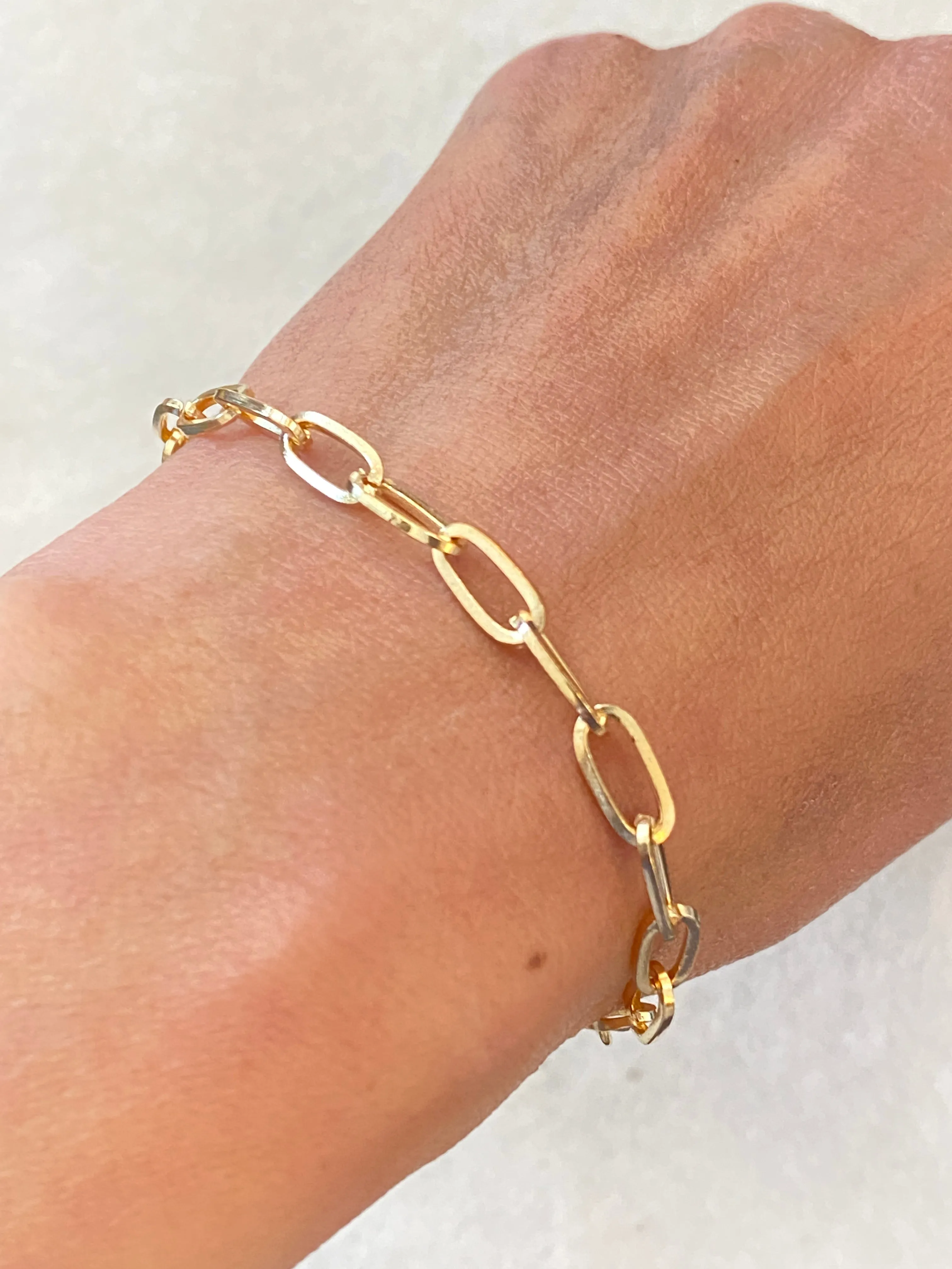 Classic Paperclip Chain Bracelet