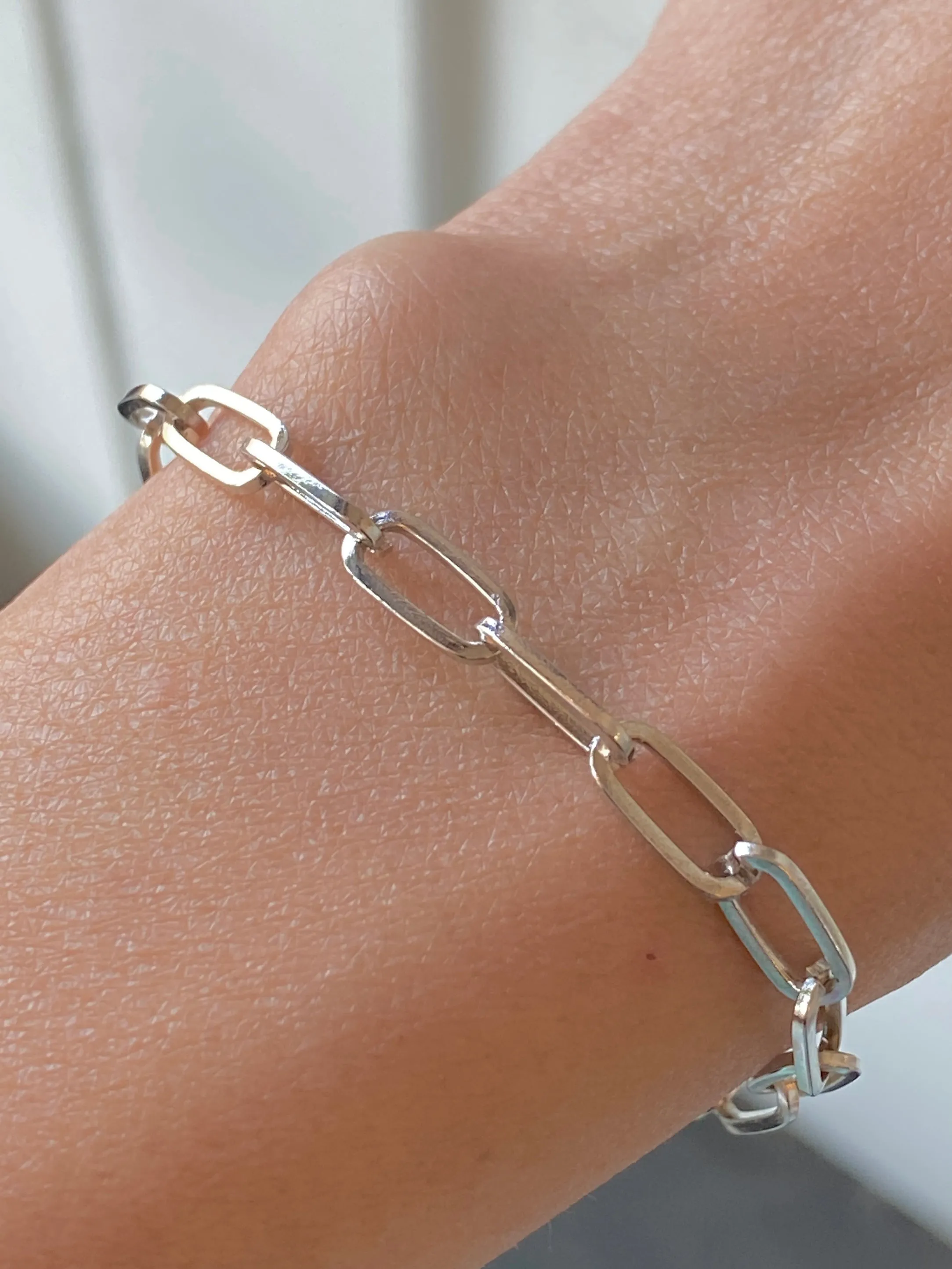 Classic Paperclip Chain Bracelet