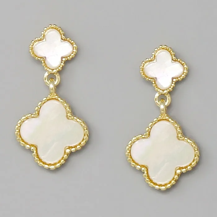 Clover Drop Earrings