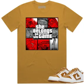 Curry Dunks Shirt to Match - RED BELONGS TO THE GAME