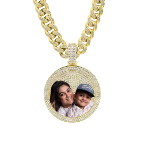 Custom Iced Out photo pendant