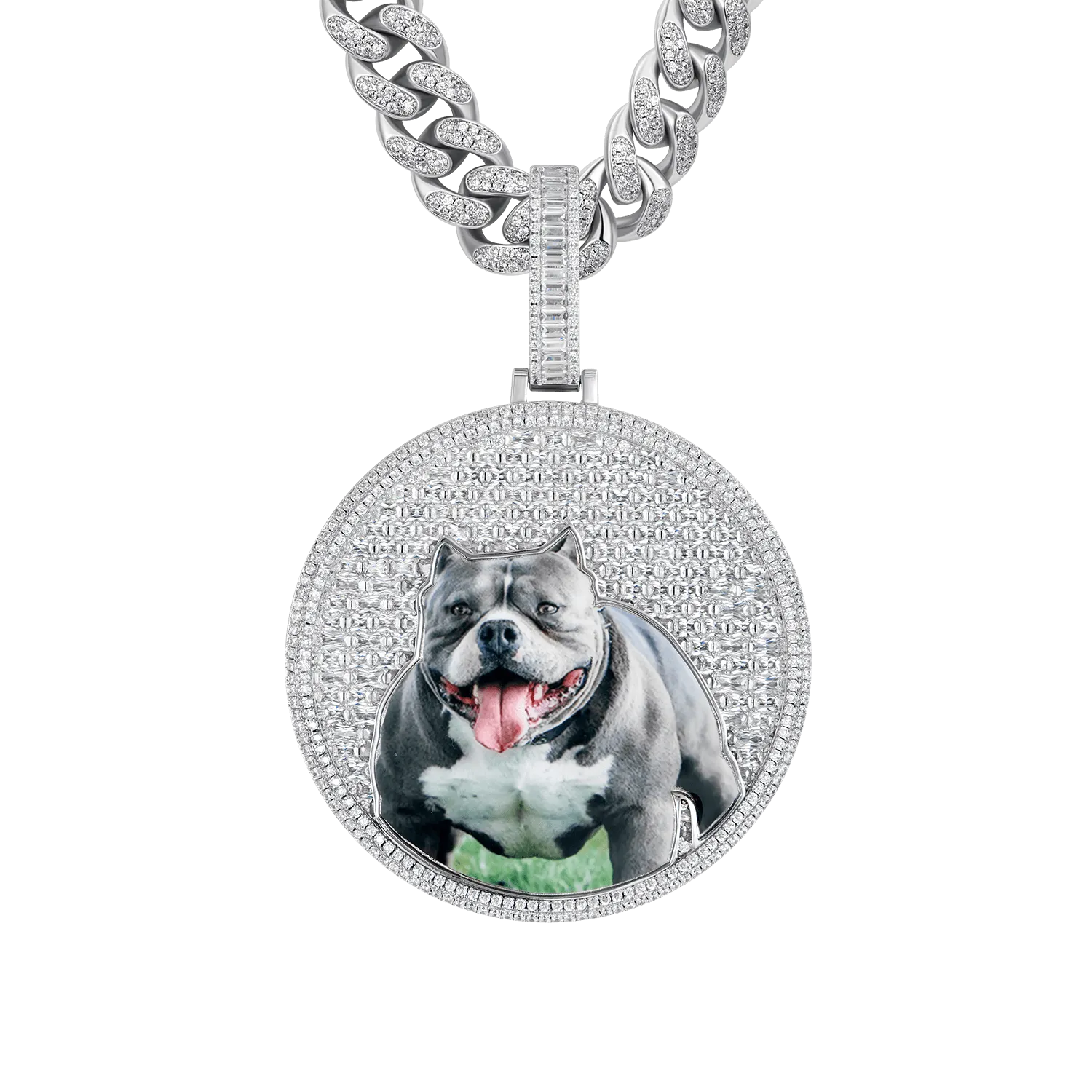 Custom Iced Out photo pendant