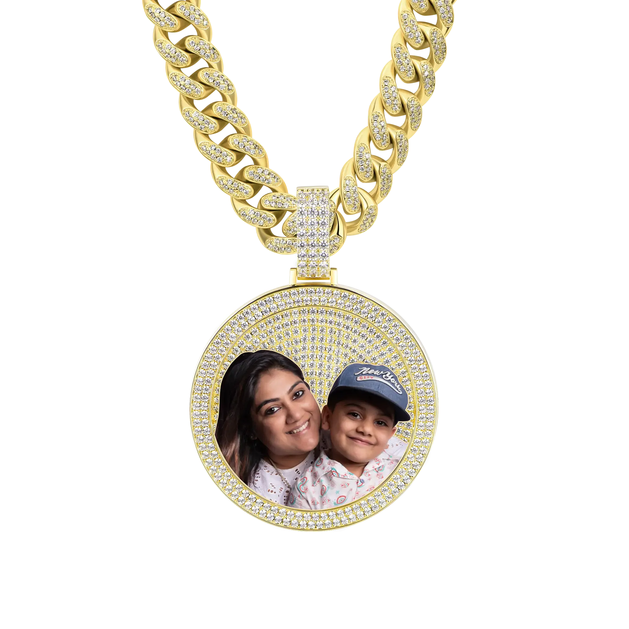 Custom Iced Out photo pendant