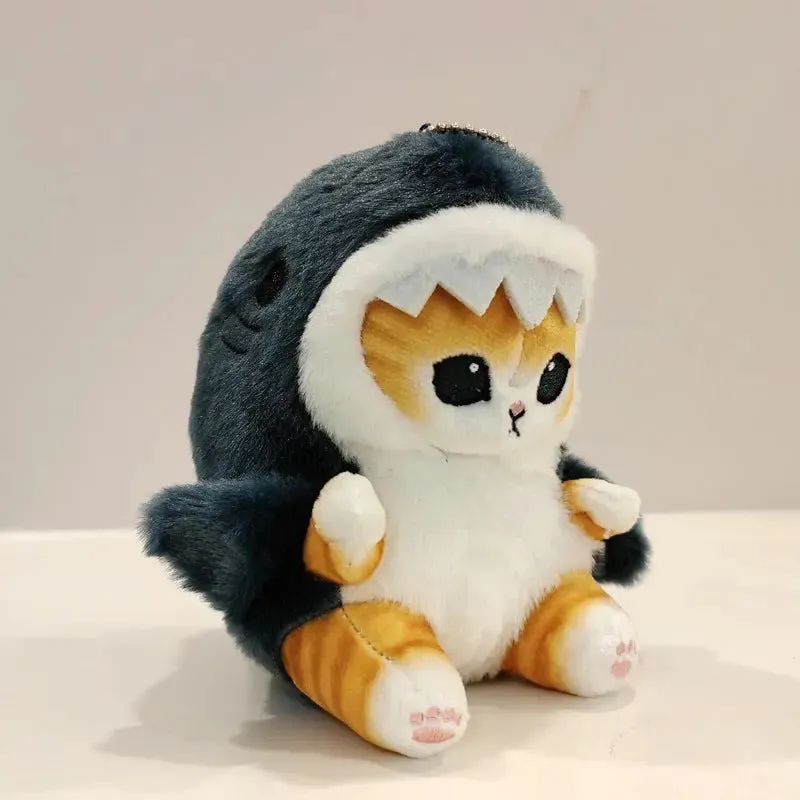 Cute Shark Cat Pendant Doll