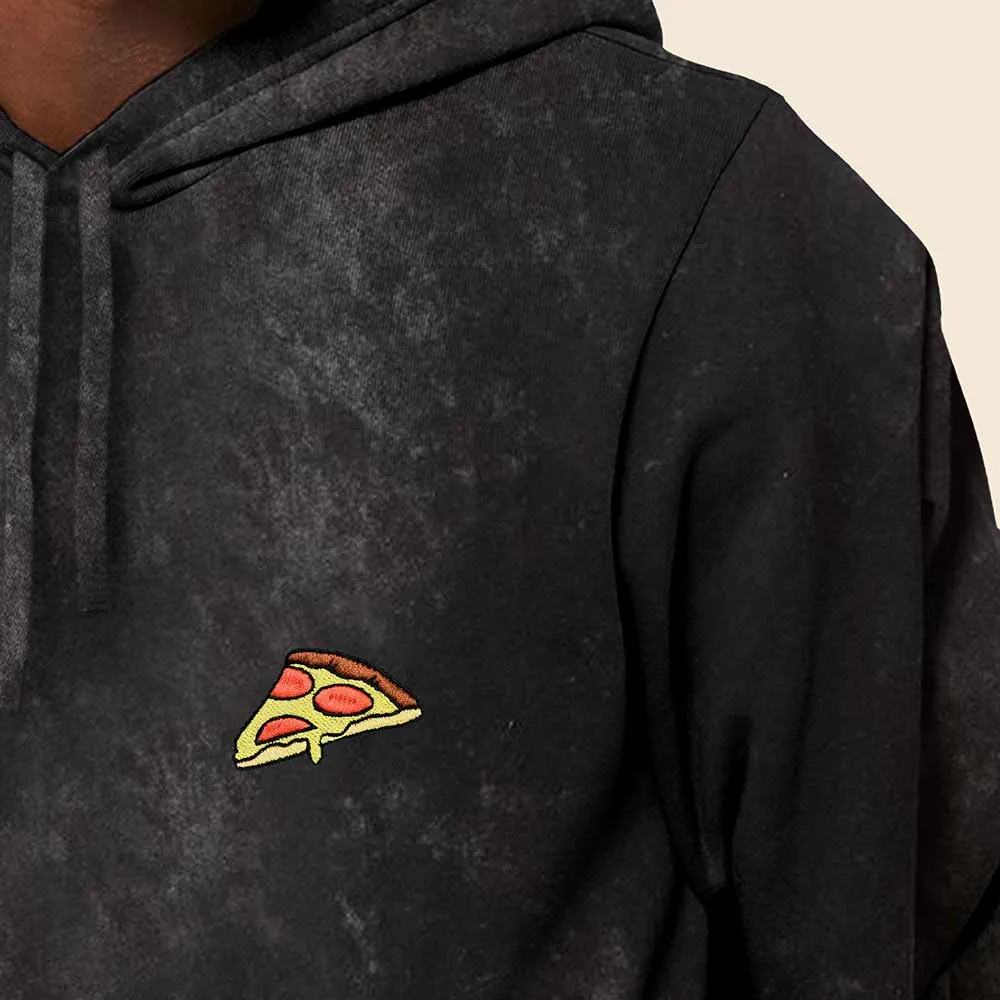 Dalix Pizza Mineral Wash Hoodie