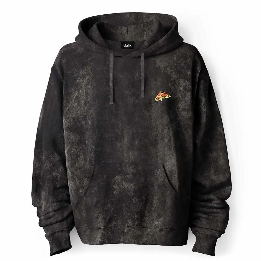 Dalix Pizza Mineral Wash Hoodie