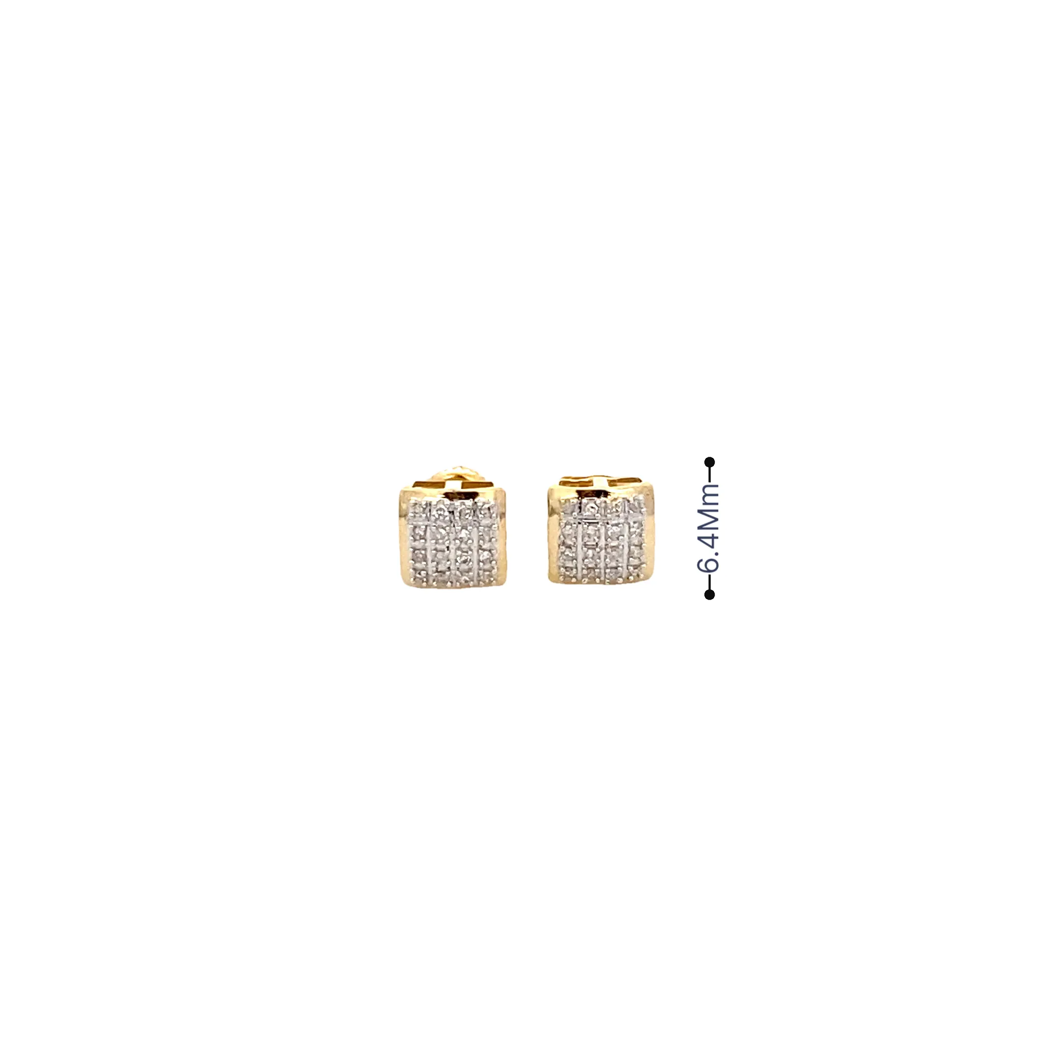 **Elegant Radiance Diamond Stud Earrings - 14K White Gold Masterpiece Collection**