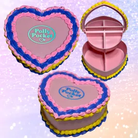 Fake Cake Heart Jewelry / Trinket Storage Box