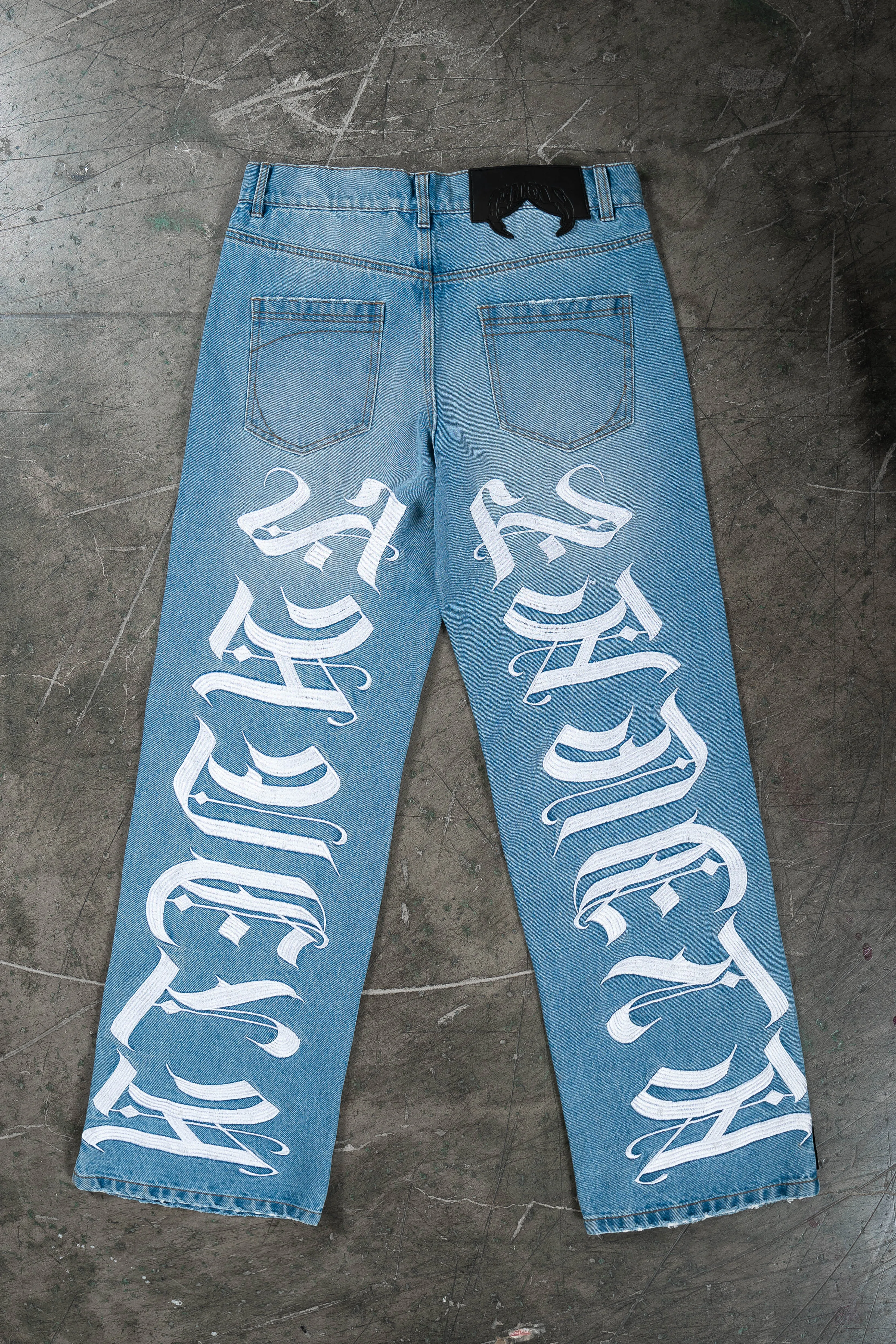 FAVELA FAVELA EMBROIDERY LIGHT BLUE DENIM