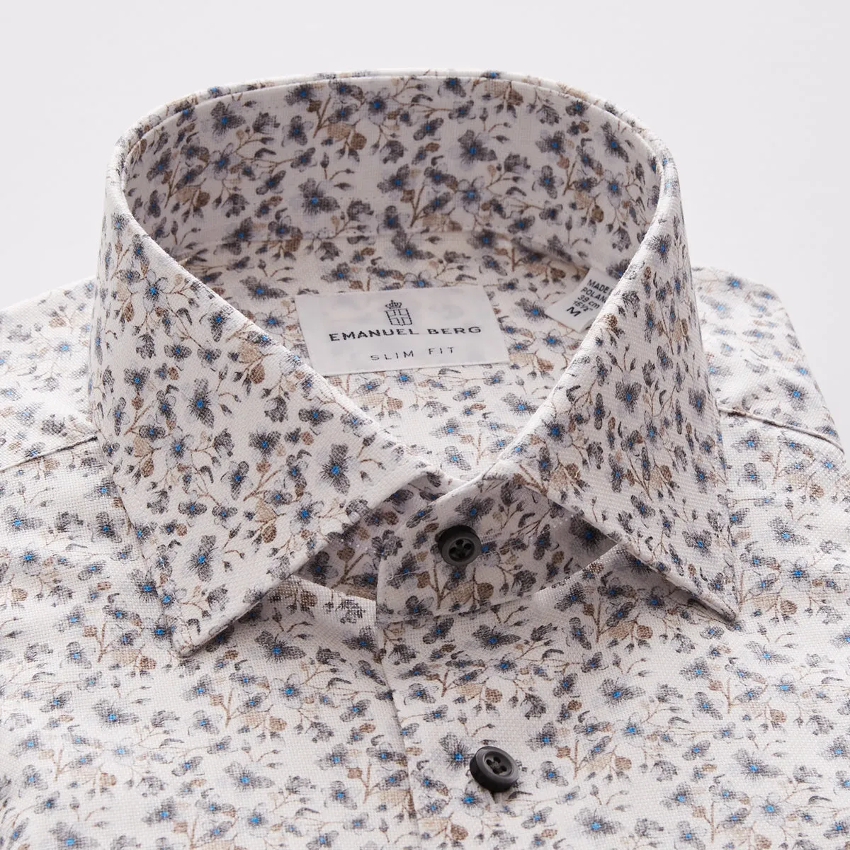 Floral Printed Long Sleeve Sport Shirt 1860E