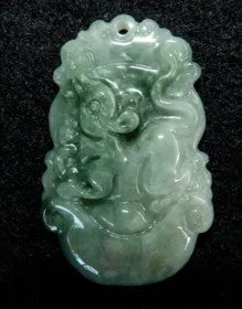 Funny, Clever Rat Burmese Jadeite Well Carved Grade A Pendant (BJPZ-Rat)