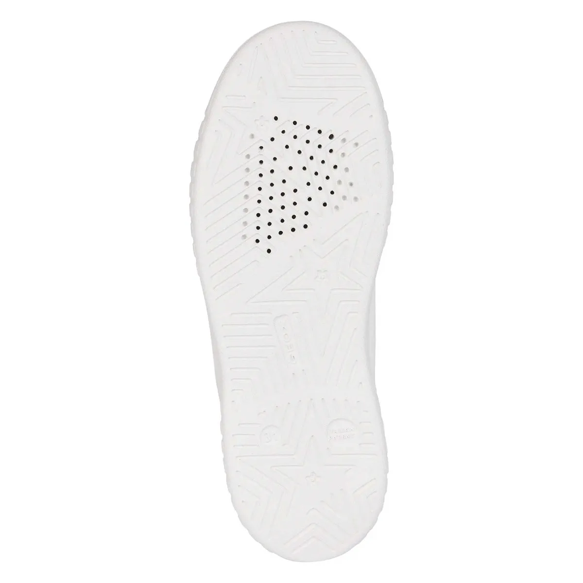 Geox Girl's Mikiroshi White/Black Bolt (Sizes 31-36)