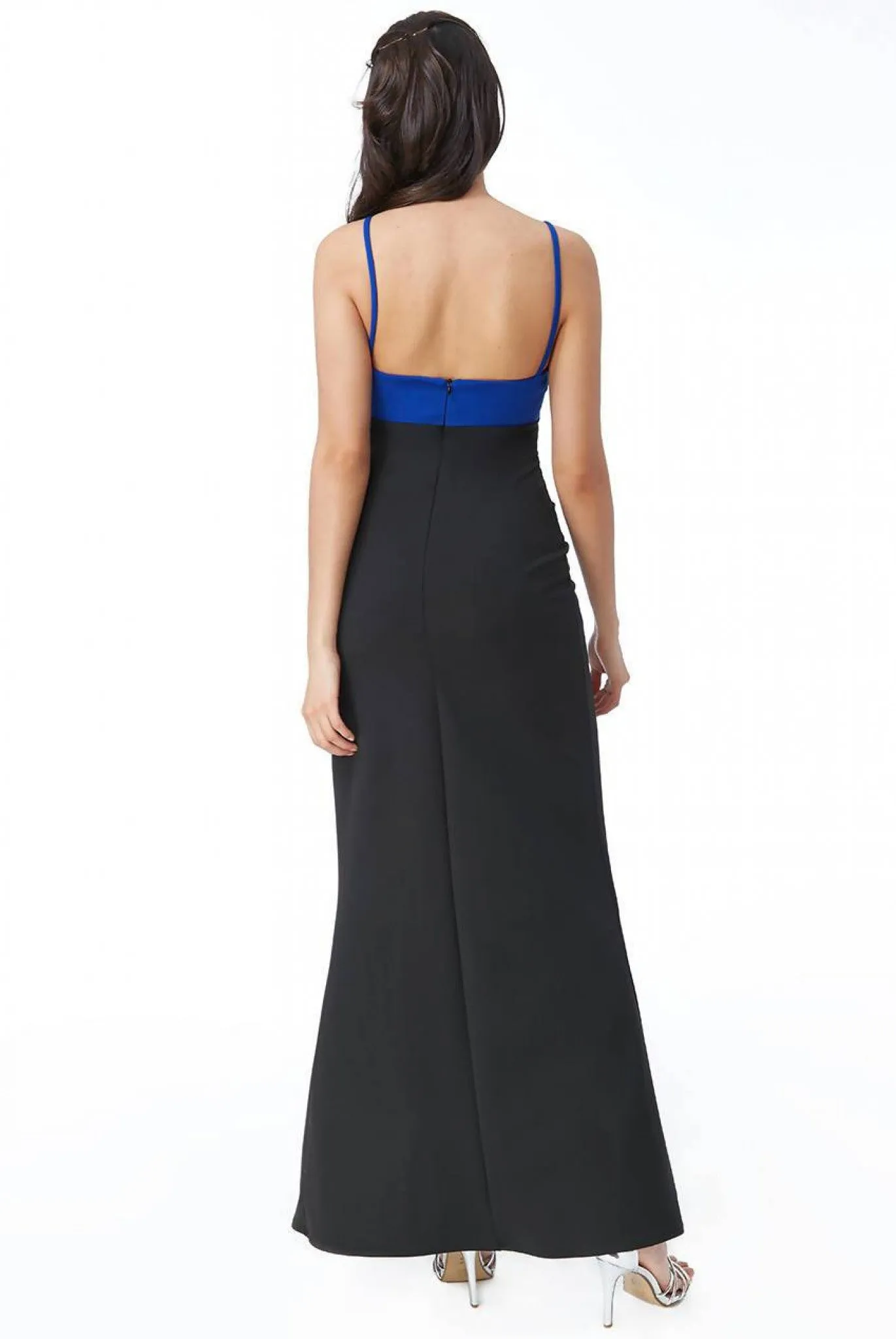 Goddiva Front Bow Tie Maxi Dress