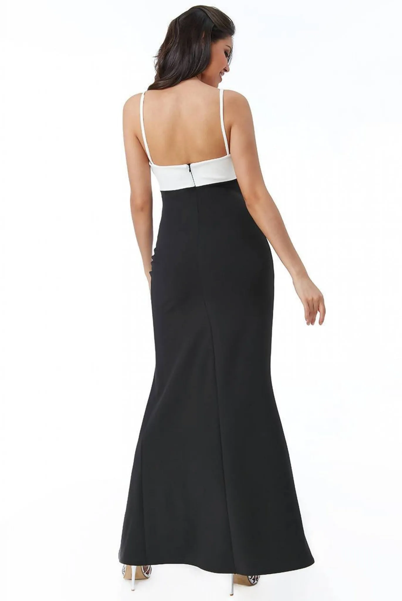 Goddiva Front Bow Tie Maxi Dress