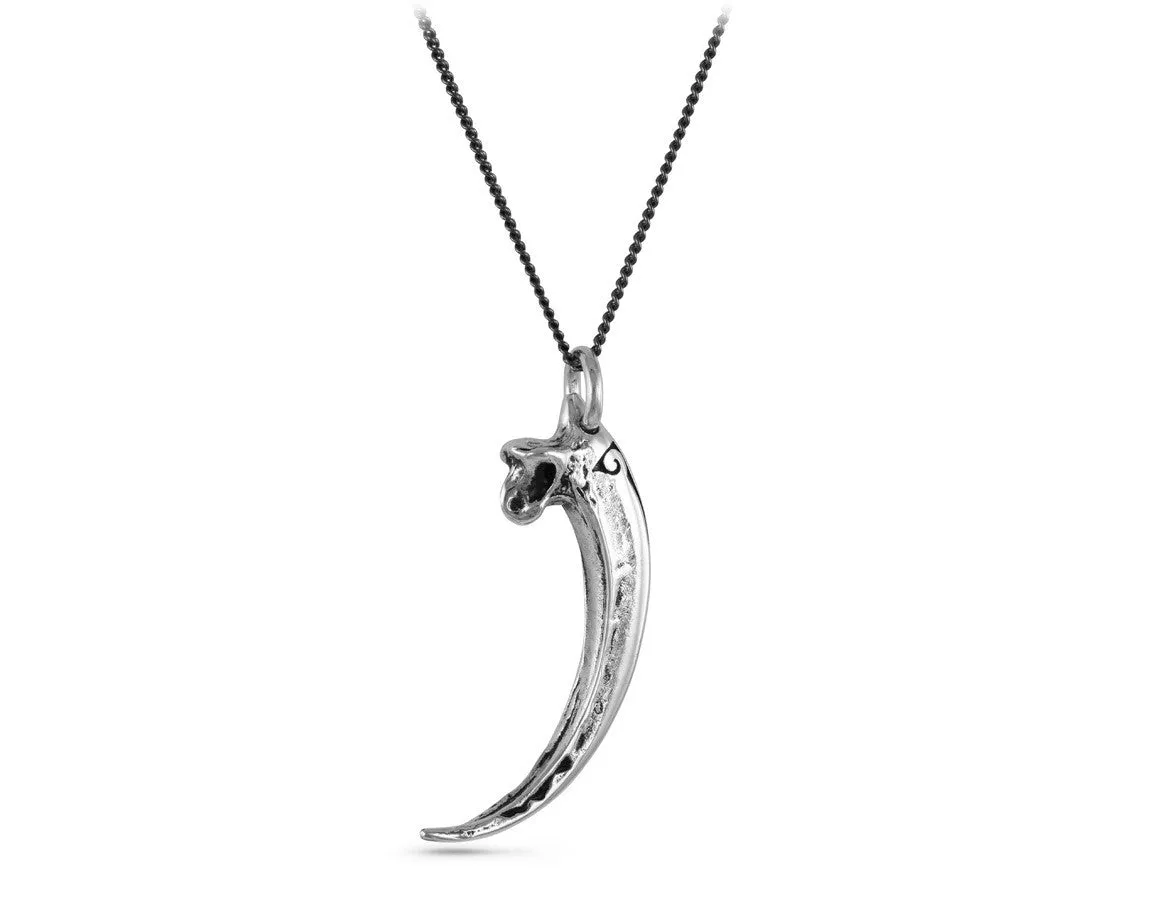 Golden Eagle Talon Necklace - Silver