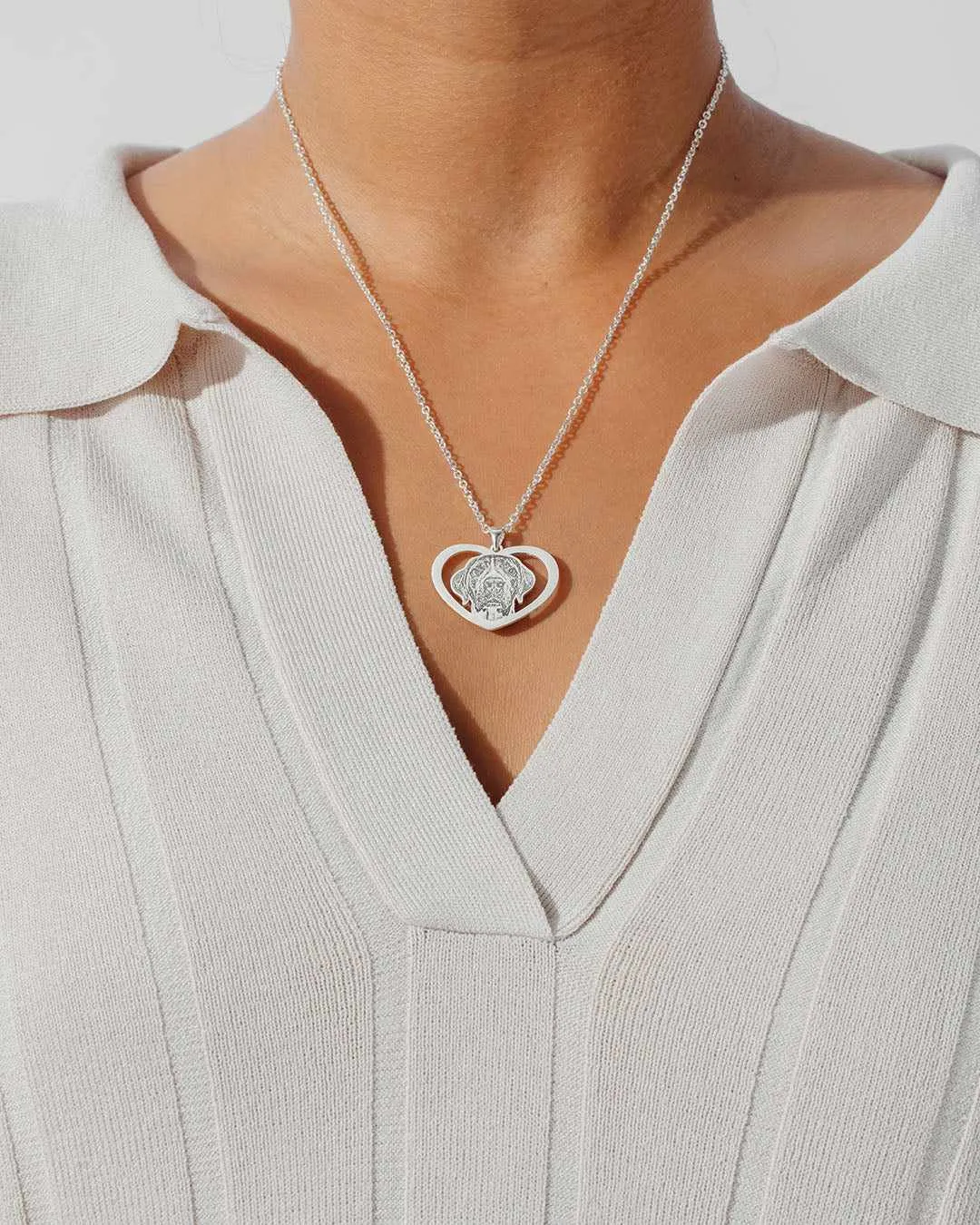 Halo Heart Necklace