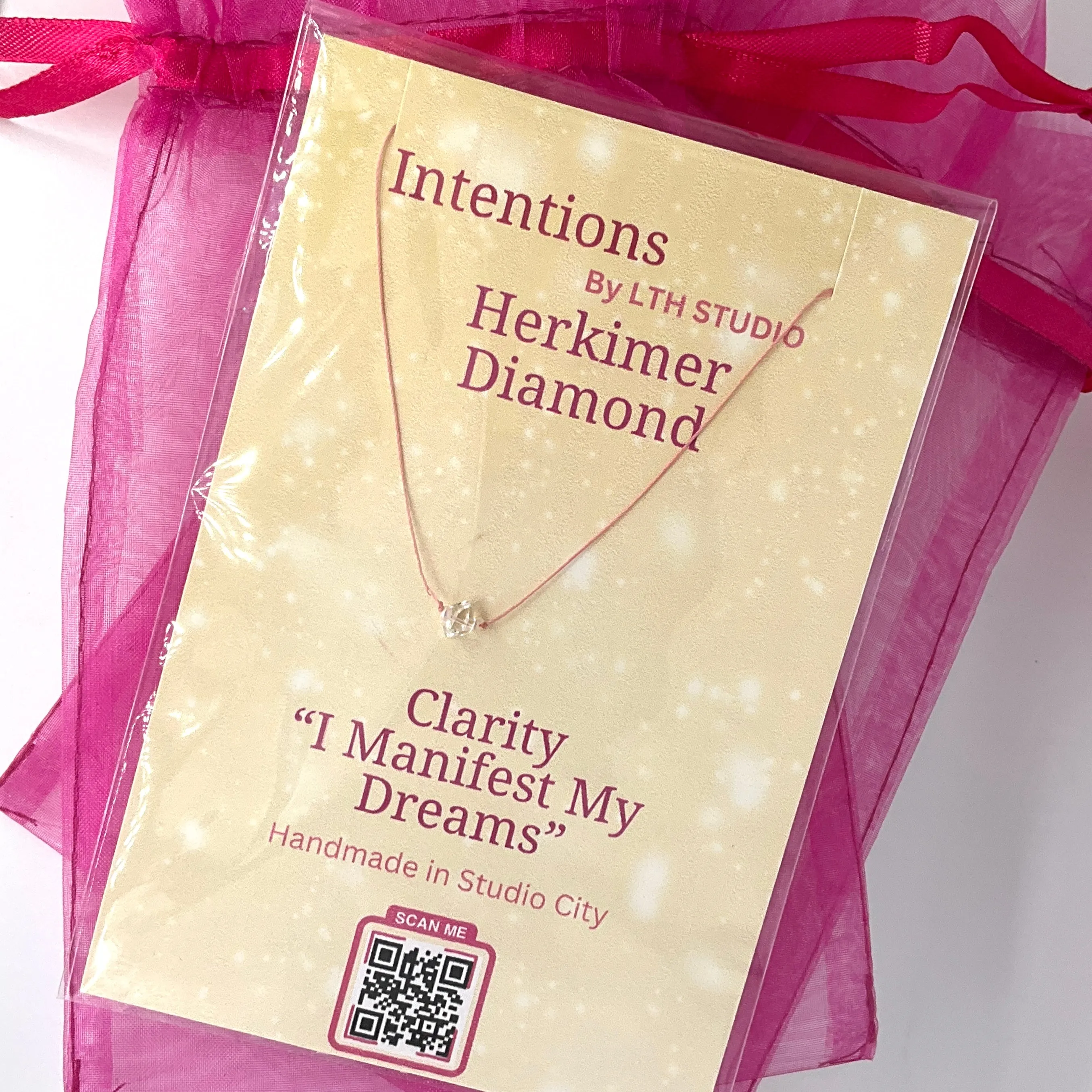 Herkimer Diamond Intention Necklace