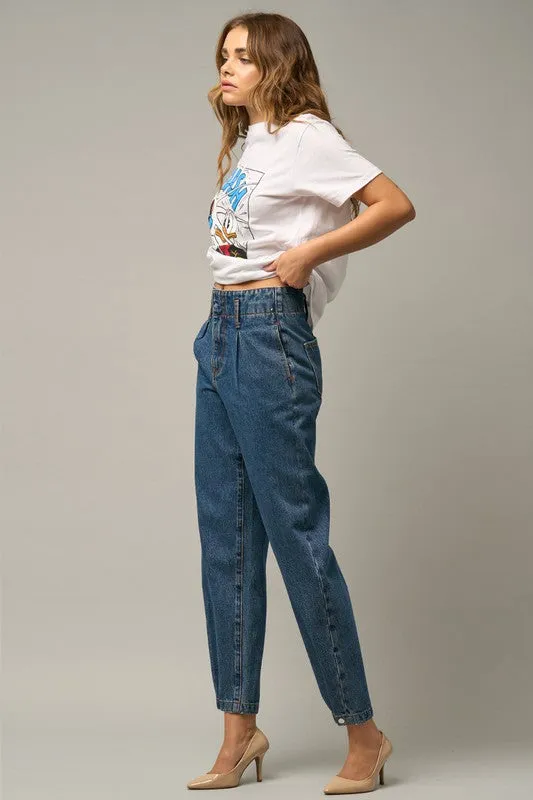 HIGH RISE BALLOON JEANS