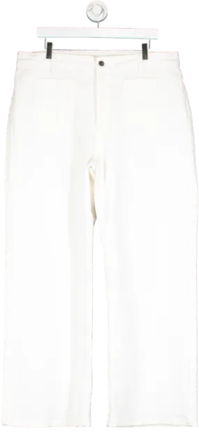 Hush White Wide Leg Jeans UK 18