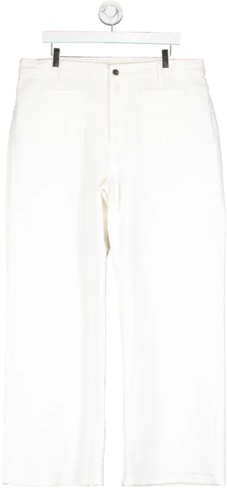 Hush White Wide Leg Jeans UK 18