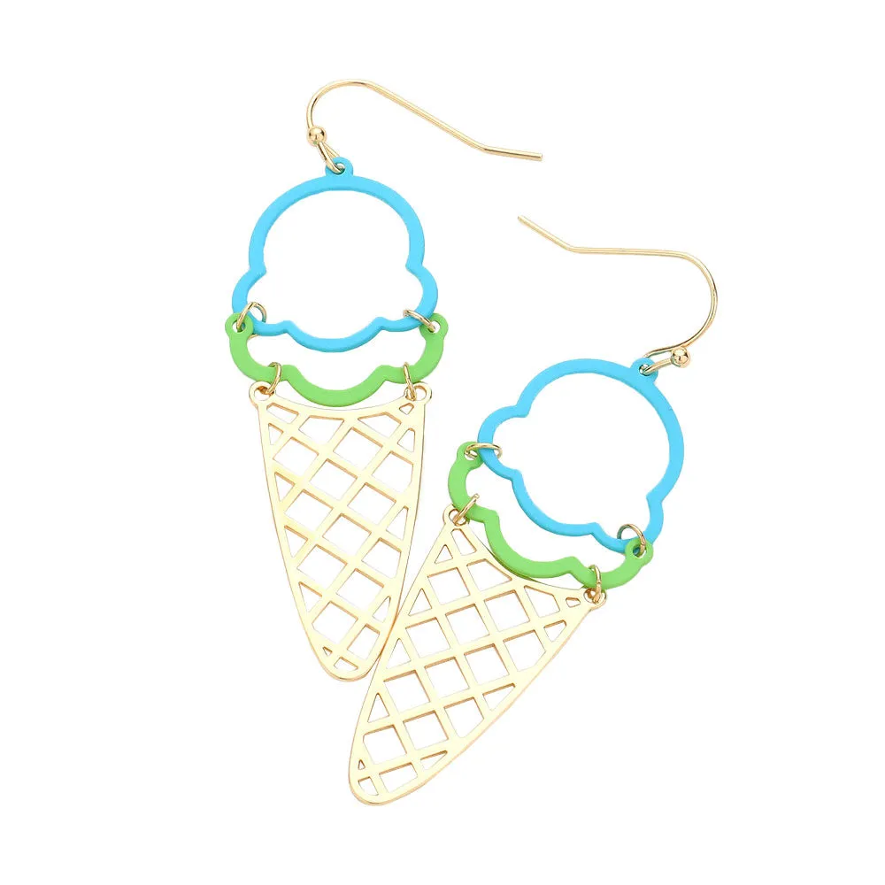 Ice Cream Dangle Earrings