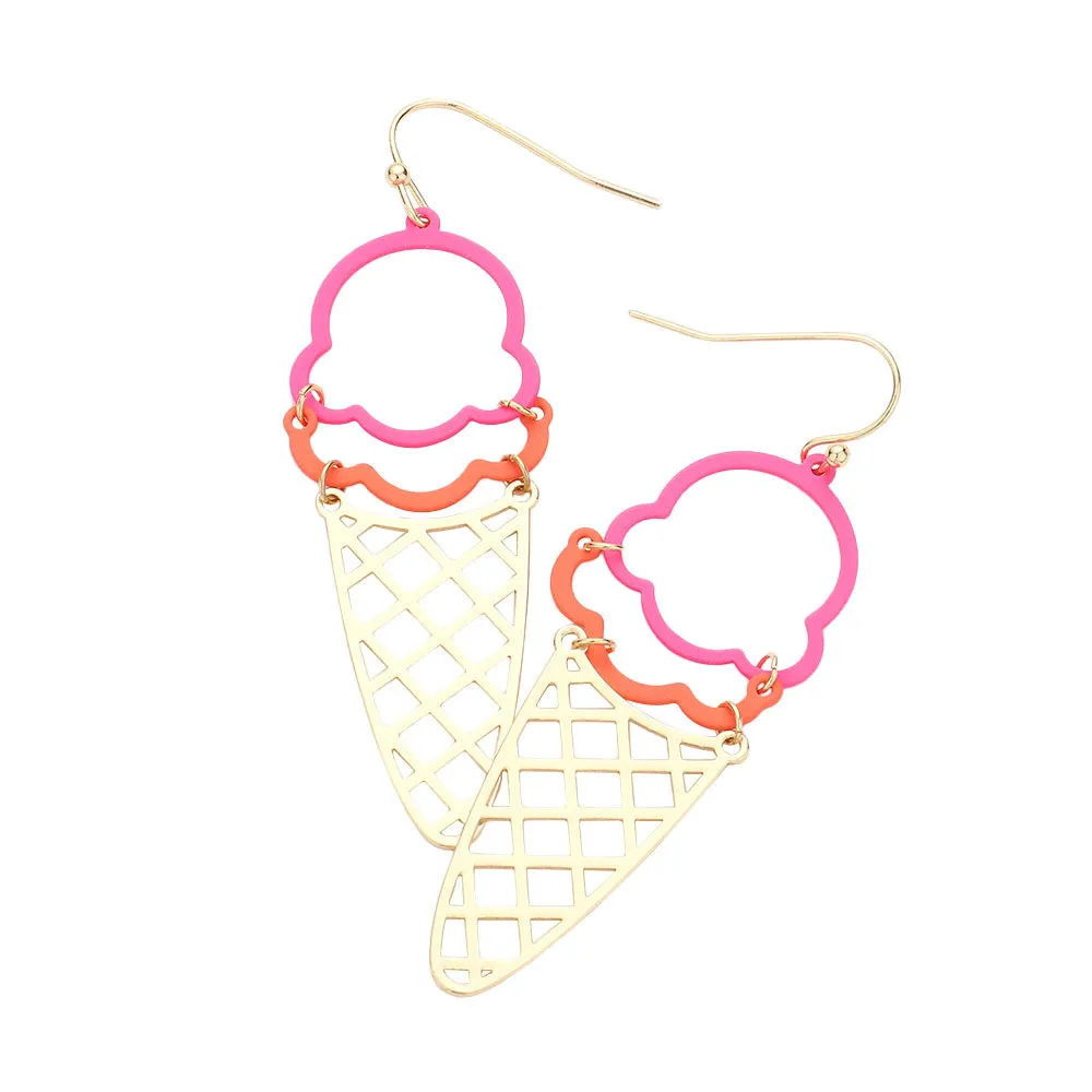 Ice Cream Dangle Earrings